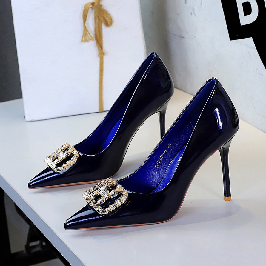 Court Heel Pointed - 빅트리 우아한 뾰족코 하이힐 얇은 스틸레토