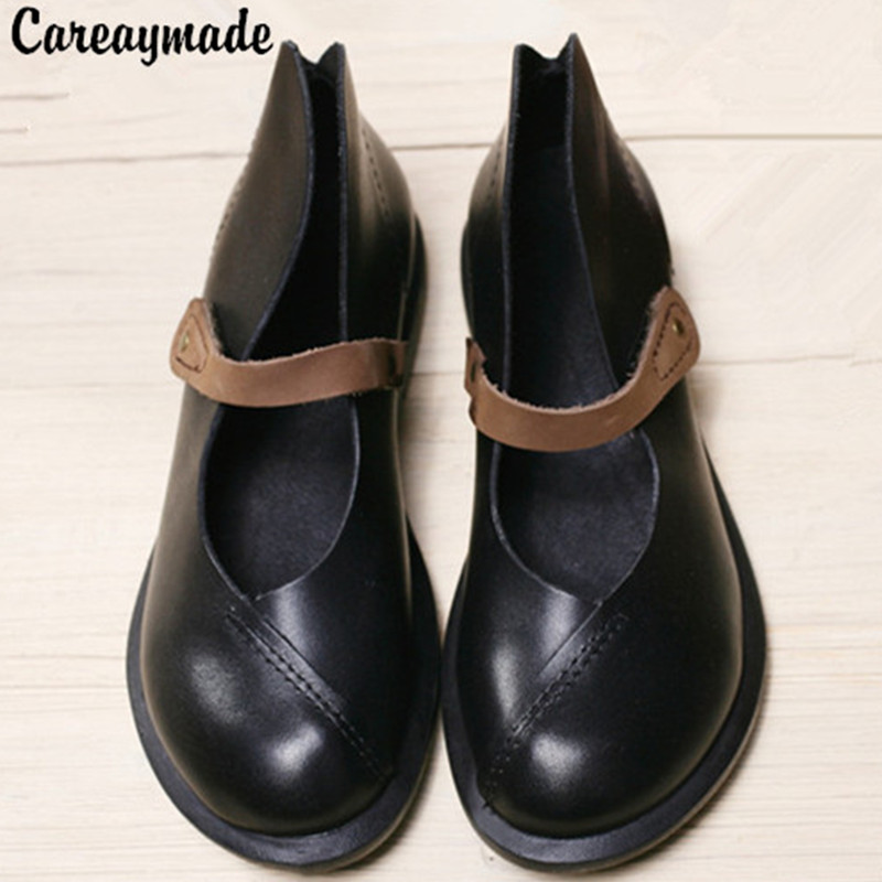 Women'S Shoes Quality - Careaymade 여성용 하프 발목 짧은 진짜