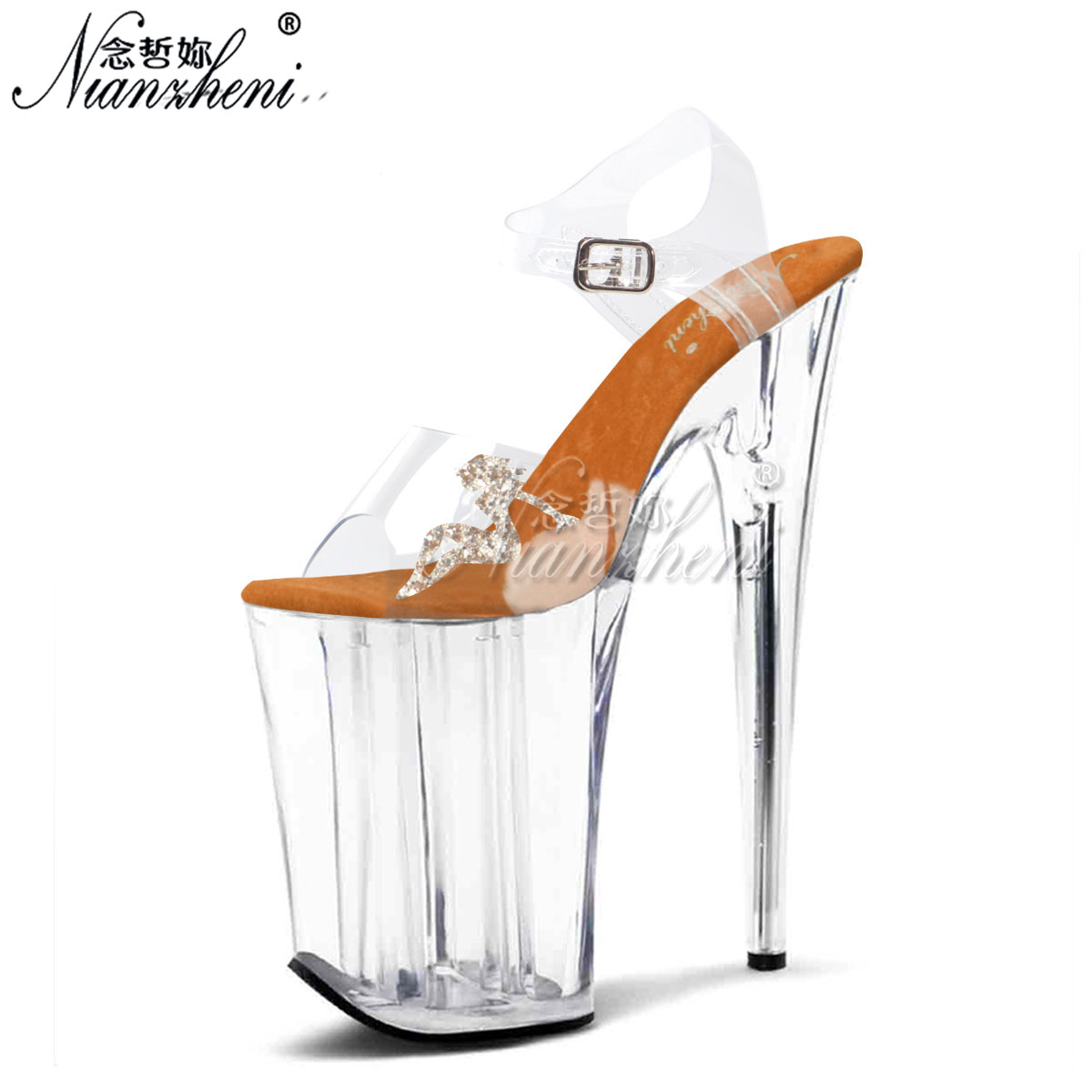 여성용 23cm 스틸레토 힐 9인치 샌들 크리스탈 PV - Women'S Shoes Quality 리뷰 및 가격