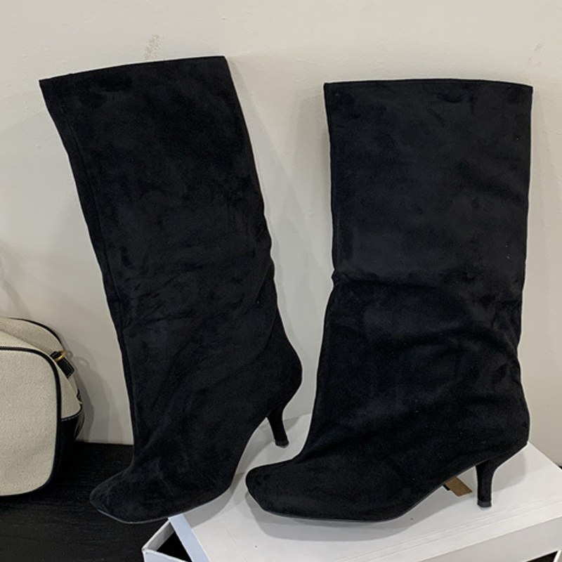 겨울 스트리트 펑크 라운드 토 여성 니하이 부츠 섹시한 - Knee High Boots Women 리뷰 및 가격