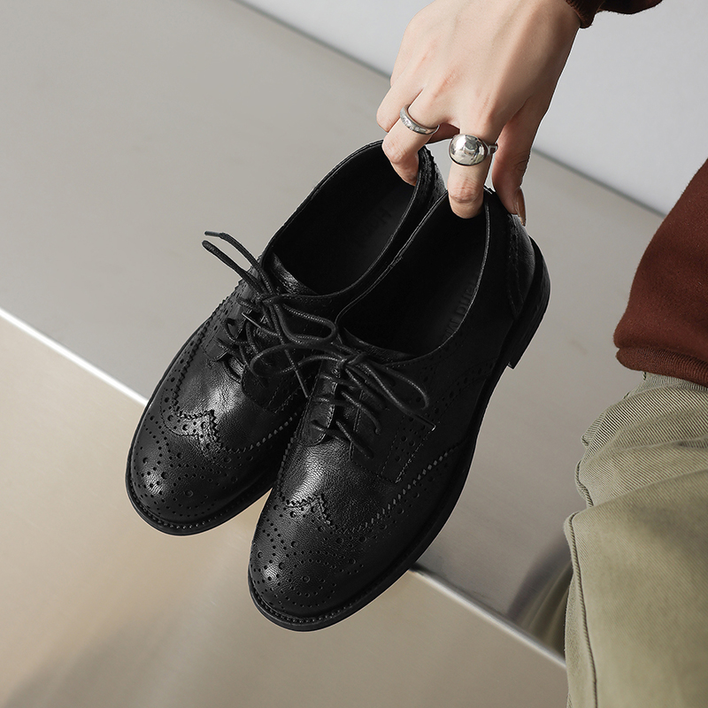 EAGSITY 소가죽 브라운 브로그 옥스포드 슈즈 여성 - Oxford Lace Up Women 리뷰 및 가격