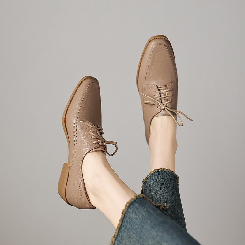 EAGSITY 소가죽 청키 힐 여성용 포인티드 토 슈즈 - Oxford Lace Up Women 리뷰 및 가격