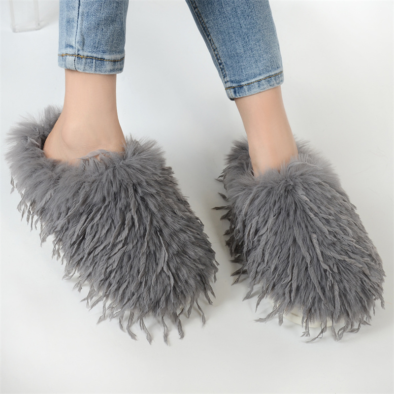 겨울 여성용 슬리퍼 푹신한 인조 털 슬리퍼 야외용 따뜻 - Women'S Shoes Clogs 리뷰 및 가격