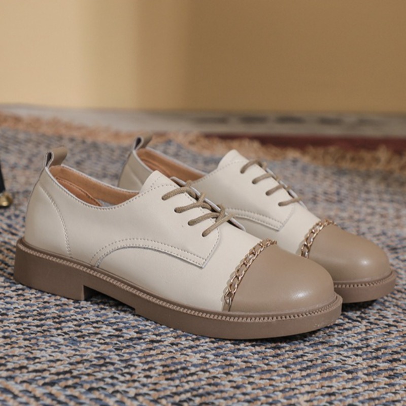 새로운 복고풍 여성 신발 패션 영국 옥스포드 신발 여성 - Oxford Lace Up Women 리뷰 및 가격