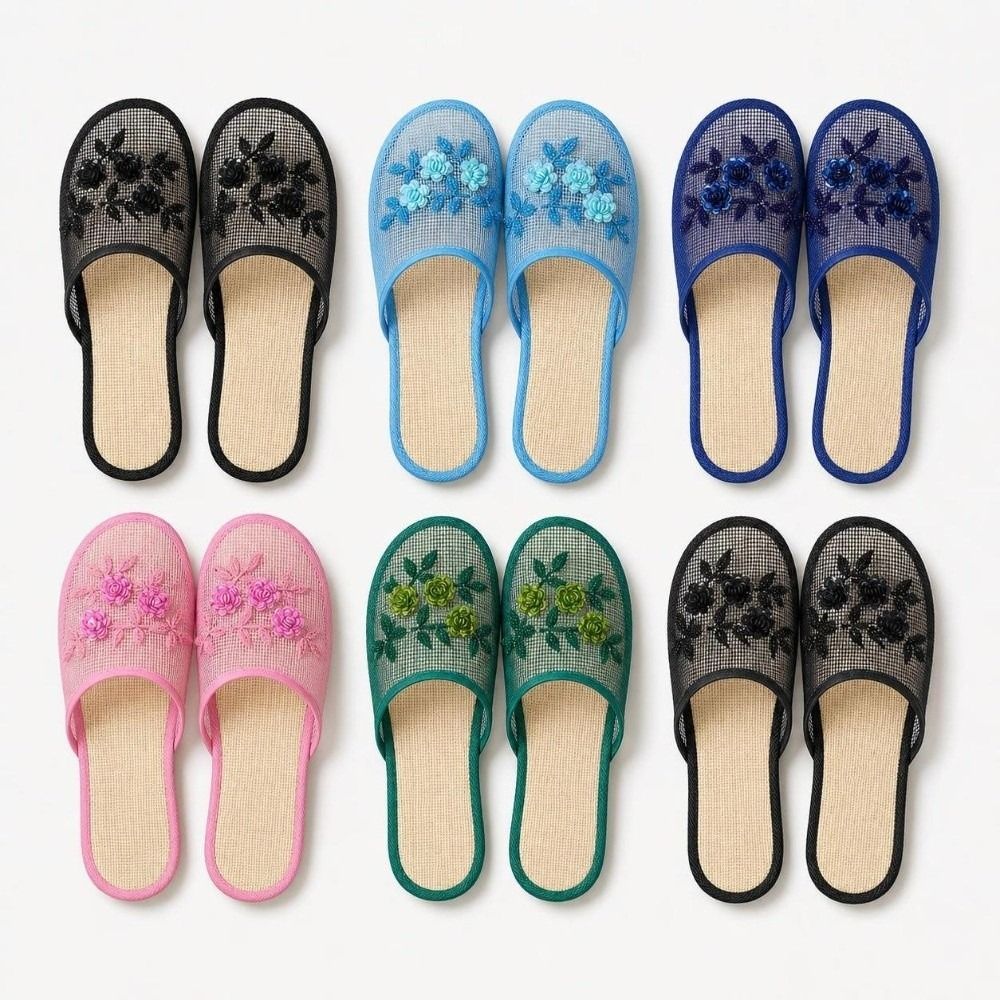 캐주얼 플라워 자수 메쉬 샌들 부드러운 밑창 통기성 슬 - Mule Slip On 리뷰 및 가격