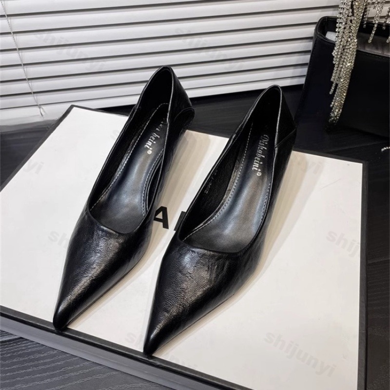 여성용 하이힐 특허 가죽 뾰족한 우아한 프랑스 섹시한  - Women'S Shoes Quality 리뷰 및 가격