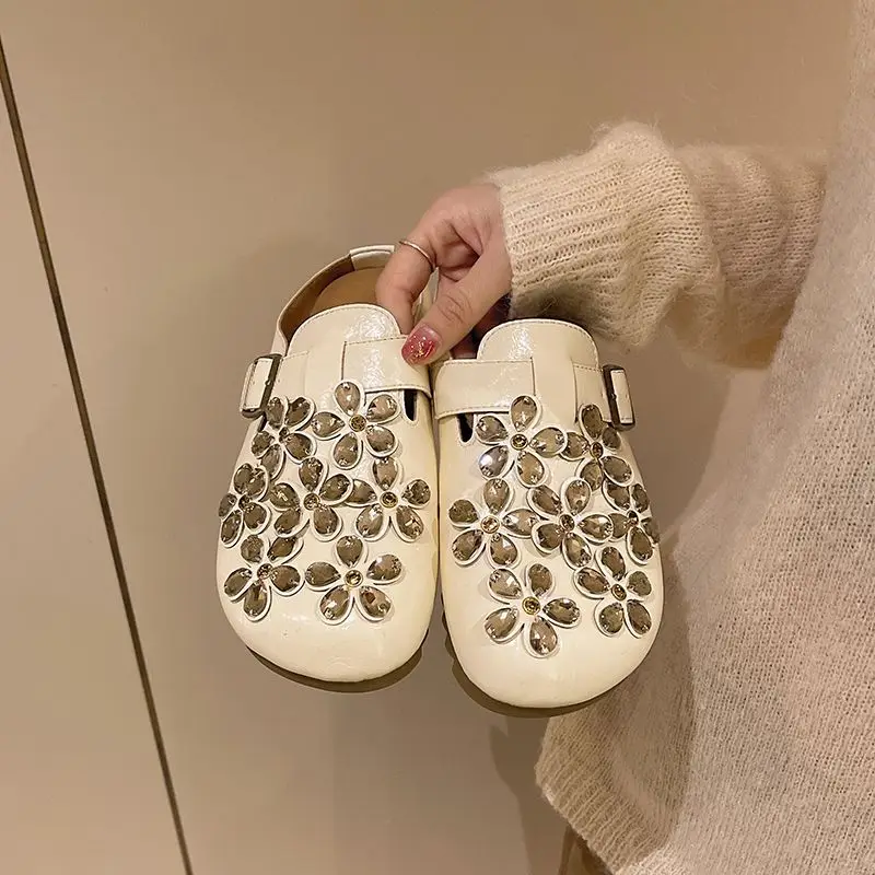 여성용 플로럴 라인스톤 버클 스트랩 클로즈드 토 슬립온 - Women'S Shoes Clogs 리뷰 및 가격
