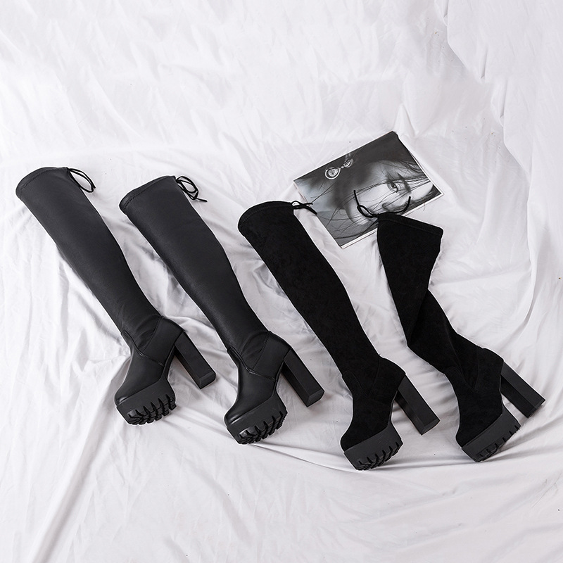 2025년 가을 여성용 무릎 위까지 오는 롱부츠, 벨벳 - Sock Boot Women 리뷰 및 가격