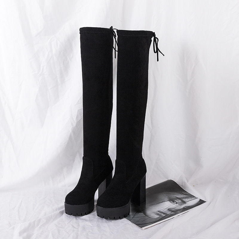 2025년 가을 여성용 무릎 위까지 오는 롱부츠, 벨벳 - Sock Boot Women 리뷰 및 가격