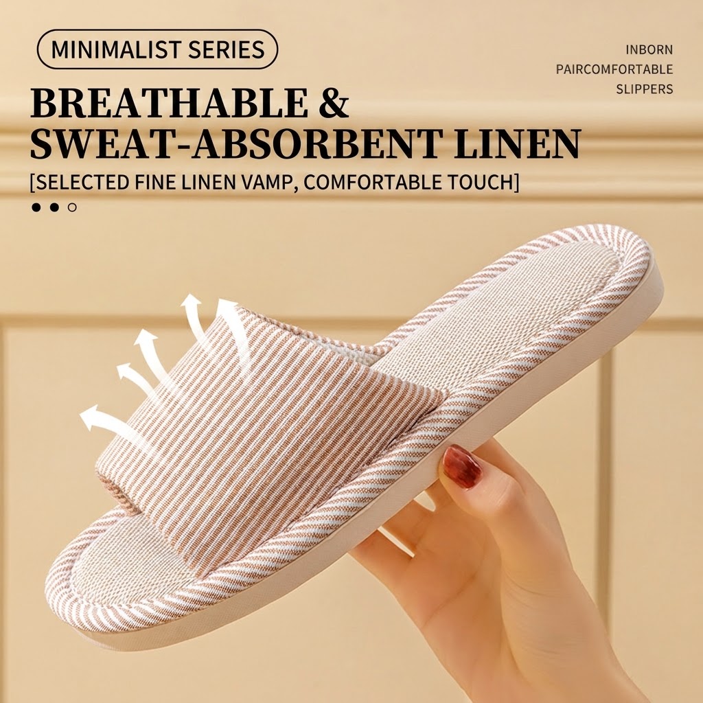 통기성 좋은 플랙스 린넨 슬리퍼 남녀 공용 스트라이프  - Mule Slip On 리뷰 및 가격