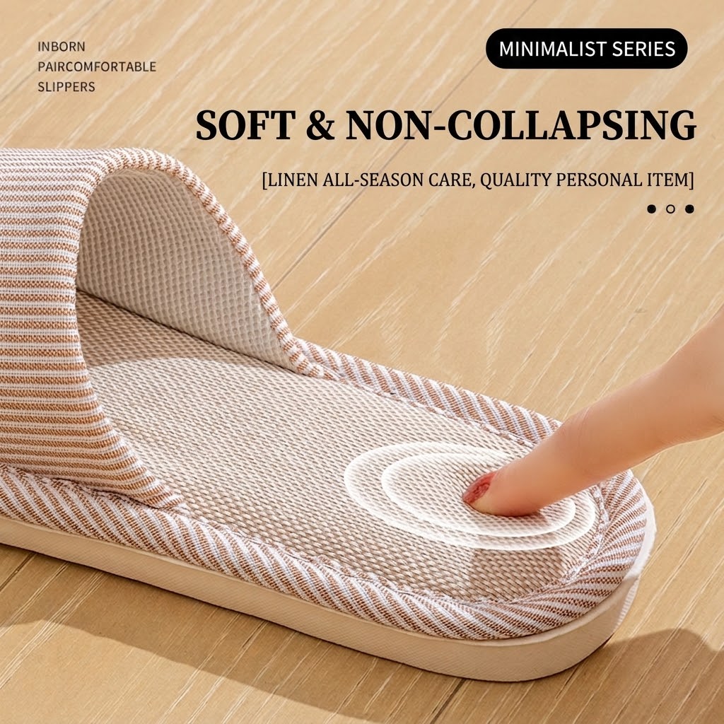 통기성 좋은 플랙스 린넨 슬리퍼 남녀 공용 스트라이프  - Mule Slip On 리뷰 및 가격