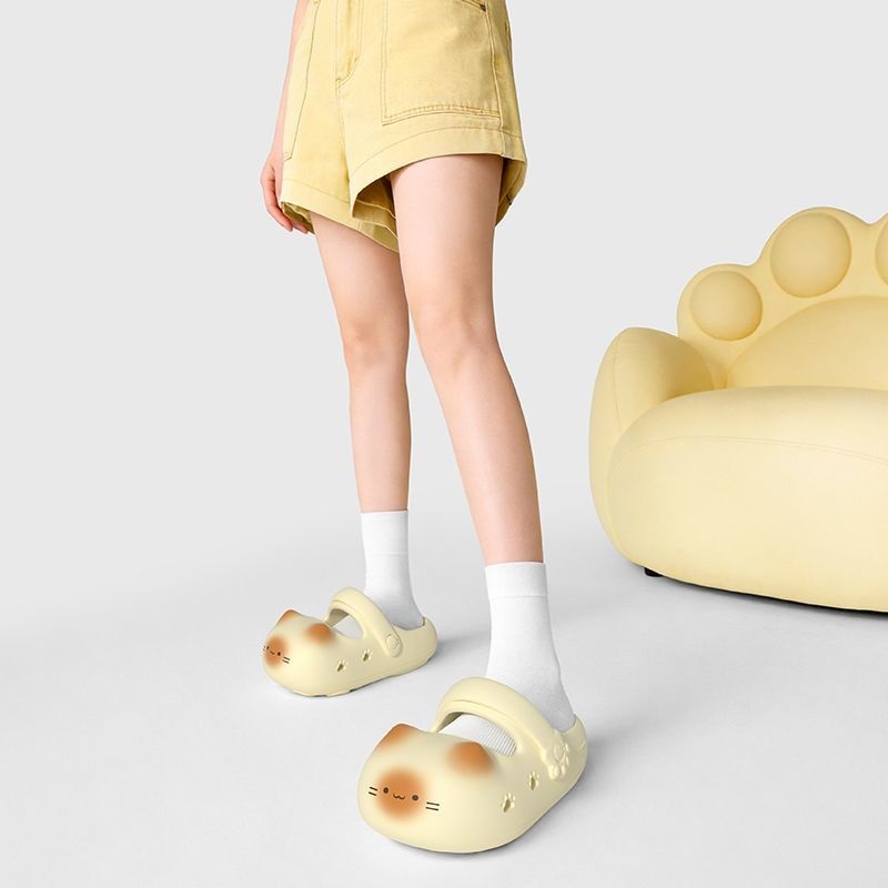여성용 새로운 창의적인 검은색 고양이 슬리퍼, 여름용  - Women'S Shoes Clogs 리뷰 및 가격