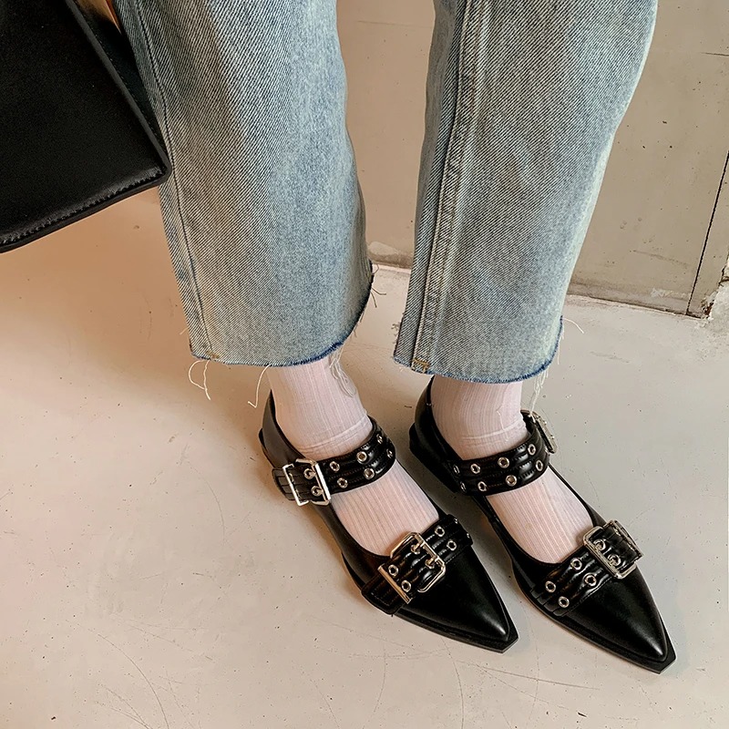 여성 신발 디자이너 럭셔리 로우 힐 펌프 버클 패션 숙 - Mule Slip On 리뷰 및 가격