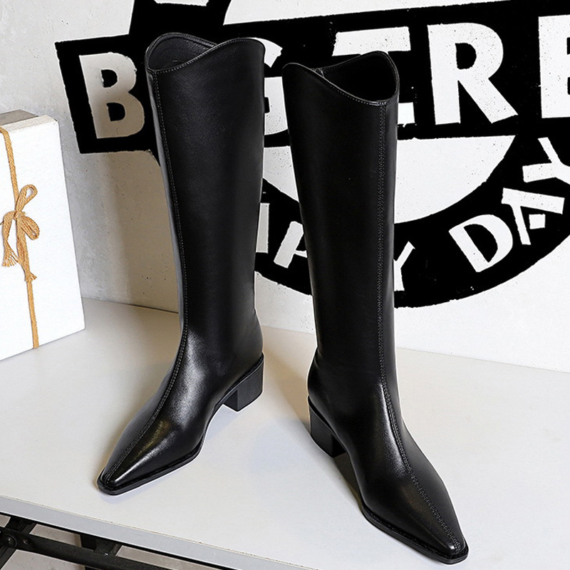 BIGTREE 2027 신상 스트리트 스타일 뾰족코 롱 - Knee High Boots Women 리뷰 및 가격